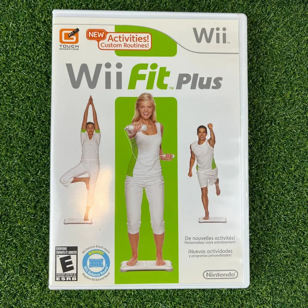 Nintendo Wii Fit Plus and White Wii Balance Board Bundle